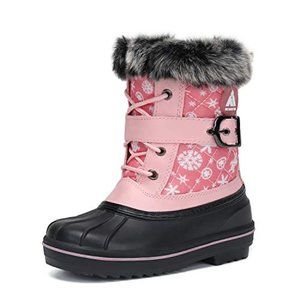 BRAND NEW  Mishansha Girls Winter Snow Boots Warm Anti-Slip Waterproof Kids Cold